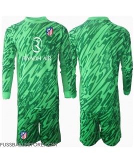 Günstige Atletico Madrid Torwart Auswärts Trikotsatzt Kinder 2024-25 Langarm (+ Kurze Hosen)
